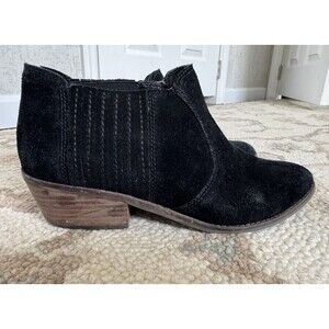 Lucky Brand Women’s Ankle Boots Black Suede Size 10 Heeled